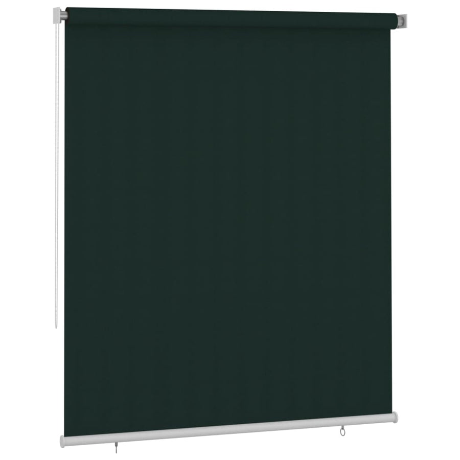 Rolgordijn voor buiten 200x230 cm HDPE donkergroen