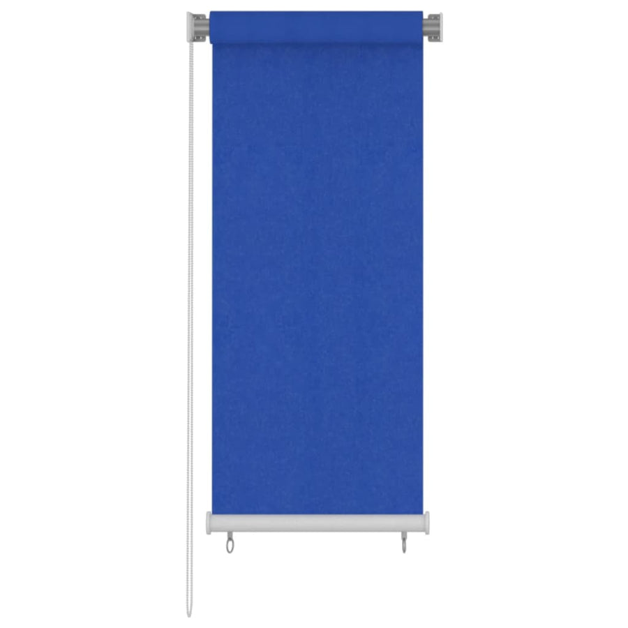 Rolgordijn voor buiten 60x140 cm HDPE blauw