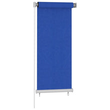 Rolgordijn voor buiten 60x140 cm HDPE blauw