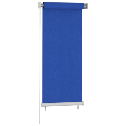 Rolgordijn voor buiten 60x140 cm HDPE blauw