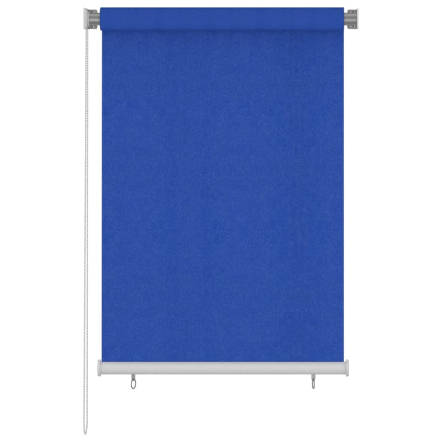 Rolgordijn voor buiten 100x140 cm HDPE blauw