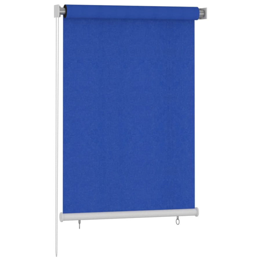 Rolgordijn voor buiten 100x140 cm HDPE blauw