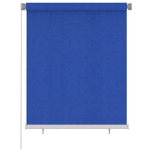 Rolgordijn voor buiten 120x140 cm HDPE blauw