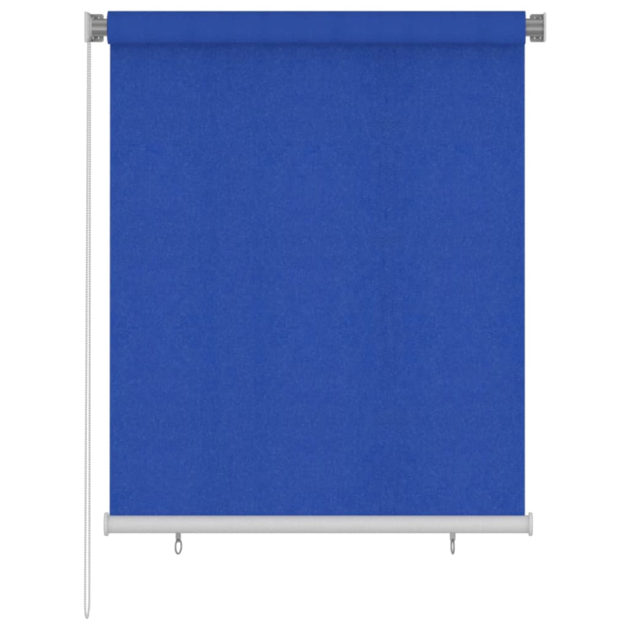Rolgordijn voor buiten 120x140 cm HDPE blauw
