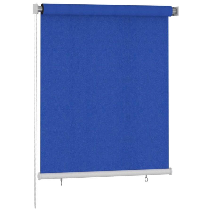 Rolgordijn voor buiten 120x140 cm HDPE blauw