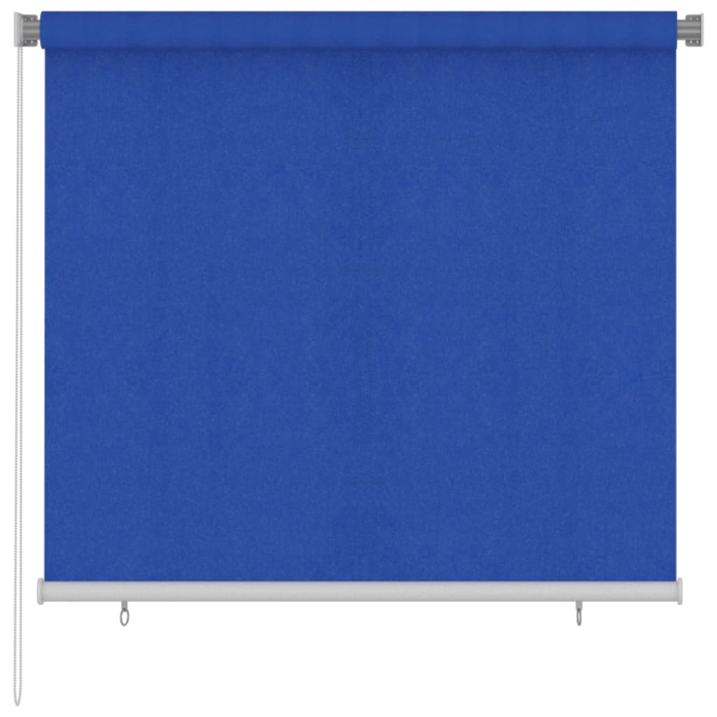 Rolgordijn voor buiten 160x140 cm HDPE blauw