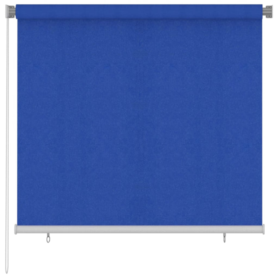 Rolgordijn voor buiten 160x140 cm HDPE blauw