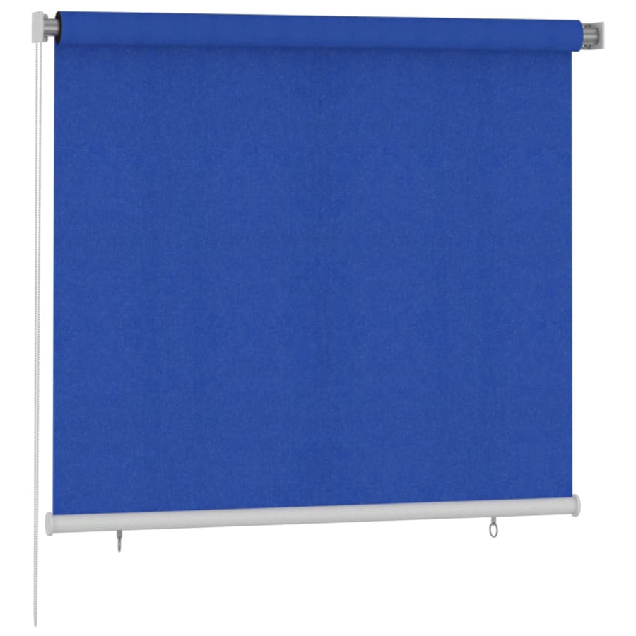 Rolgordijn voor buiten 160x140 cm HDPE blauw