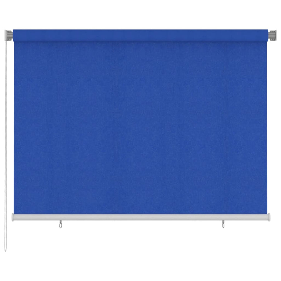 Rolgordijn voor buiten 200x140 cm HDPE blauw