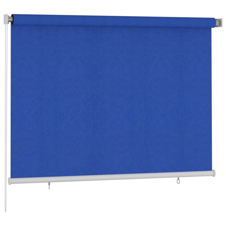 Rolgordijn voor buiten 200x140 cm HDPE blauw