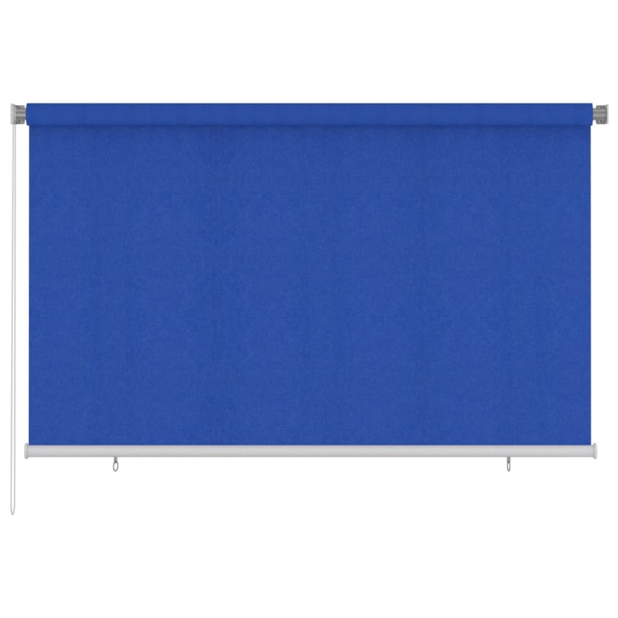 Rolgordijn voor buiten 240x140 cm HDPE blauw