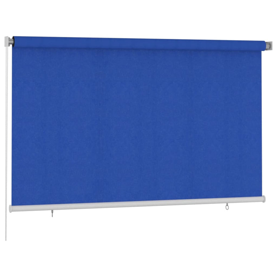 Rolgordijn voor buiten 240x140 cm HDPE blauw