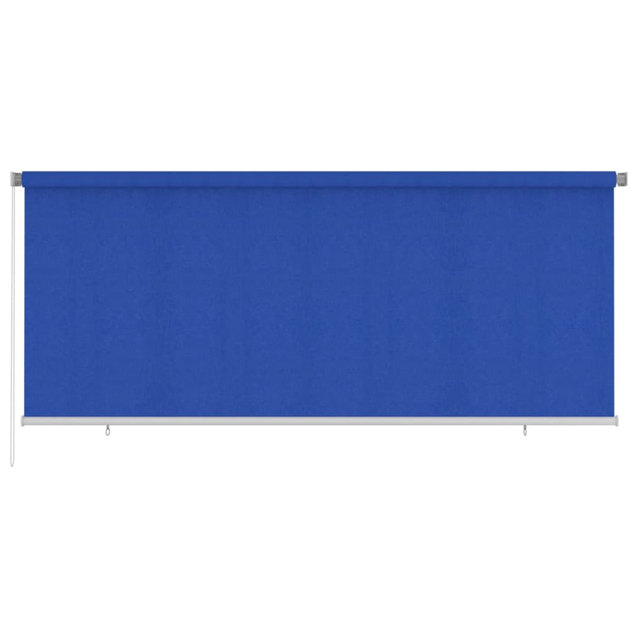 Rolgordijn voor buiten 350x140 cm HDPE blauw