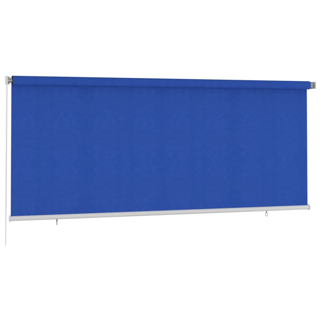 Rolgordijn voor buiten 350x140 cm HDPE blauw