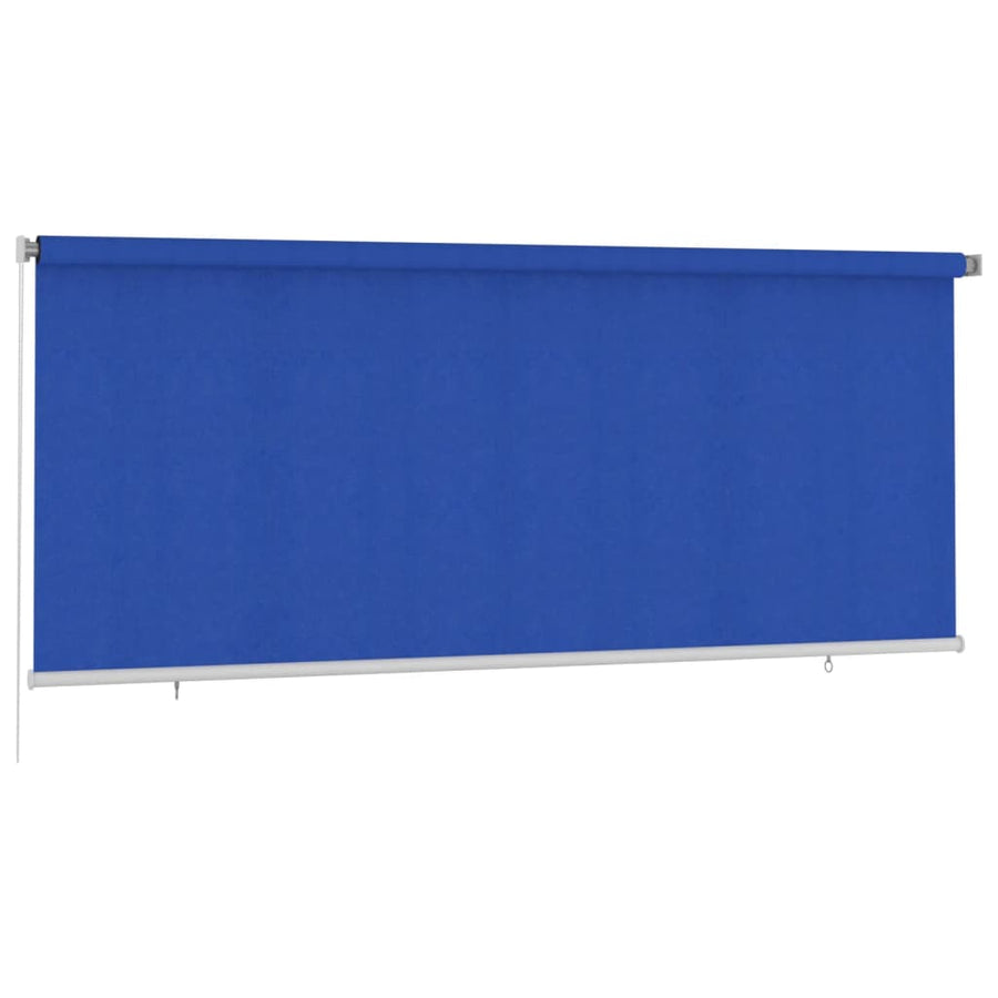 Rolgordijn voor buiten 350x140 cm HDPE blauw