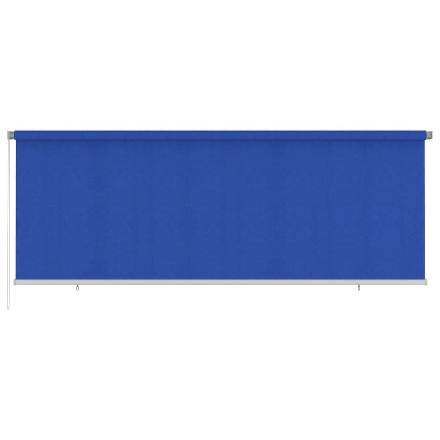 Rolgordijn voor buiten 400x140 cm HDPE blauw