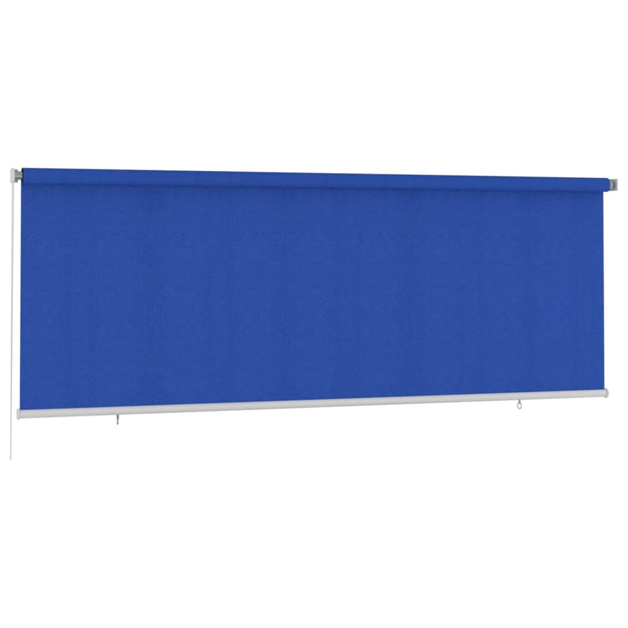 Rolgordijn voor buiten 400x140 cm HDPE blauw