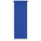 Rolgordijn buiten 80 x 230 cm blauw HDPE