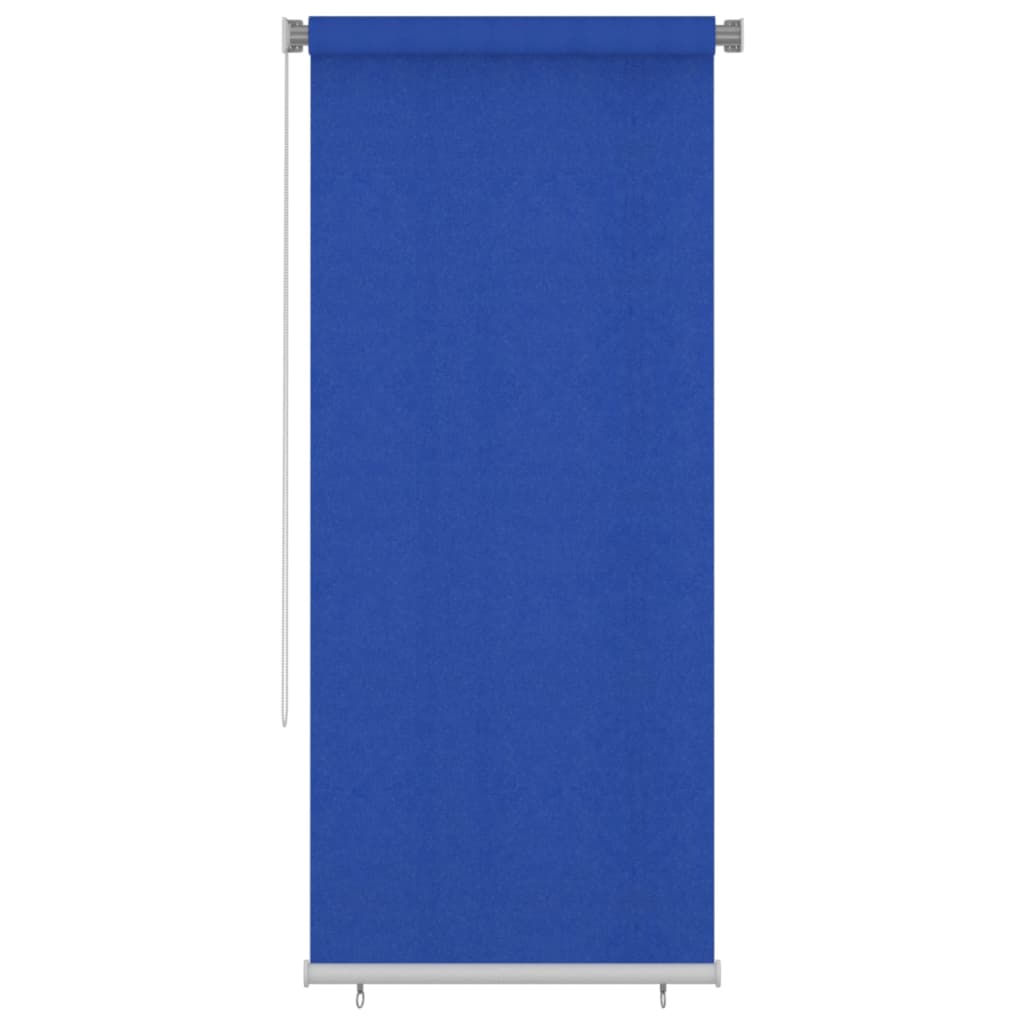 Rolgordijn voor buiten 100x230 cm HDPE blauw