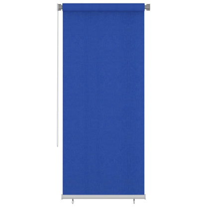 Rolgordijn voor buiten 100x230 cm HDPE blauw