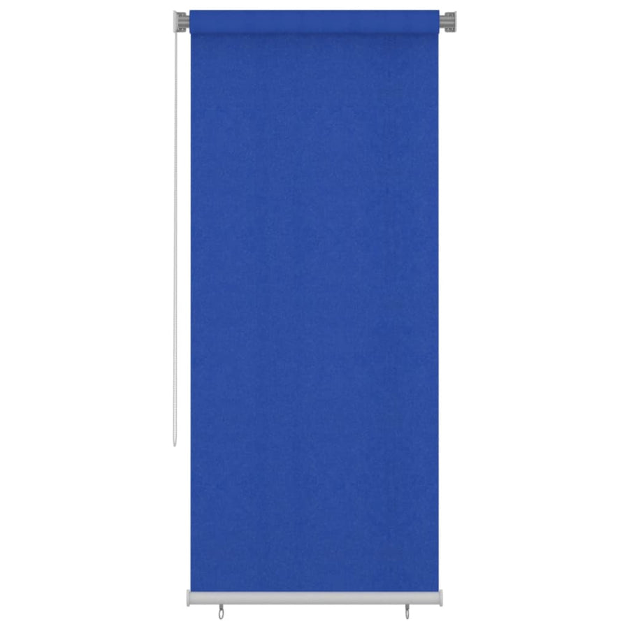 Rolgordijn voor buiten 100x230 cm HDPE blauw