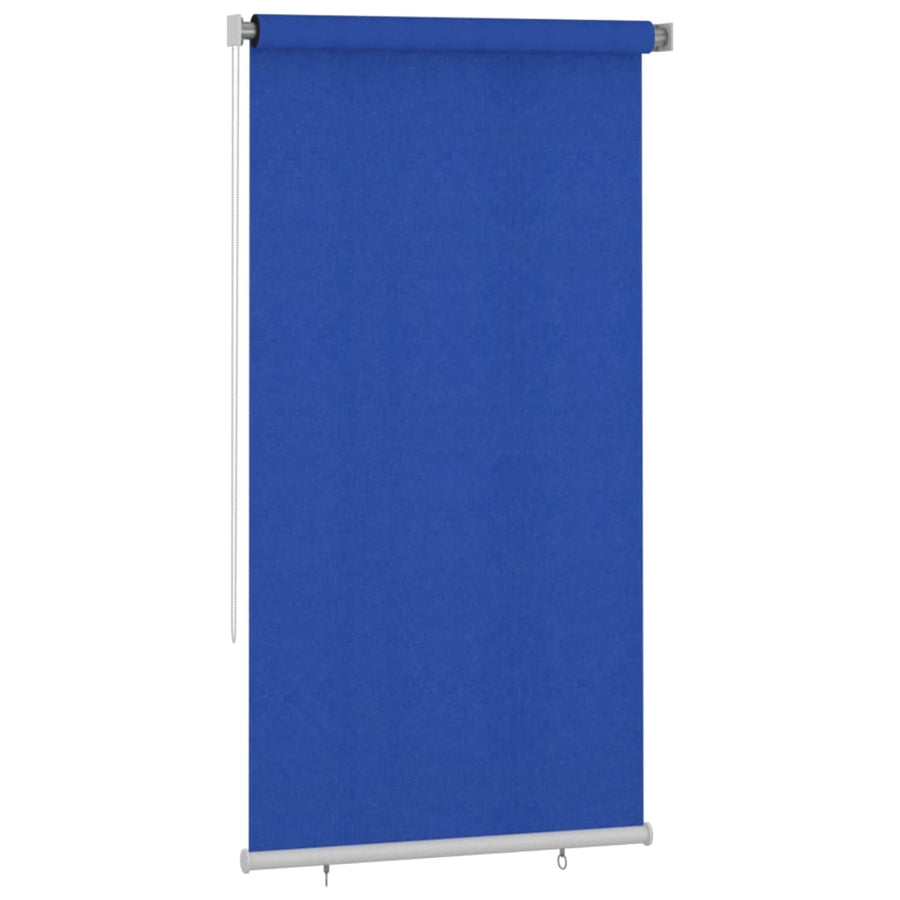 Rolgordijn voor buiten 120x230 cm HDPE blauw