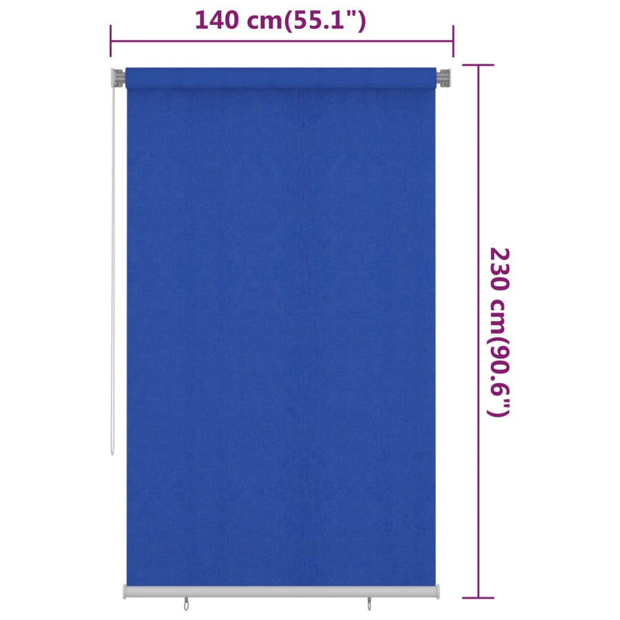 Rolgordijn Voor Buiten Hdpe 140 x 230 cm