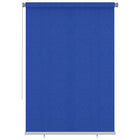 Rolgordijn buiten 160x230 cm blauw HDPE