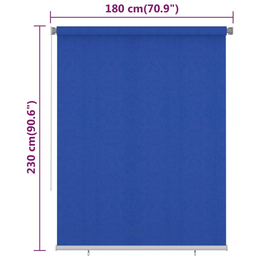Rolgordijn Voor Buiten Hdpe 180 x 230 cm