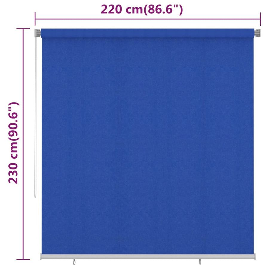 Rolgordijn Voor Buiten Hdpe 220 x 230 cm