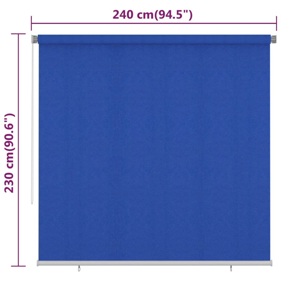 Rolgordijn Voor Buiten Hdpe 240 x 230 cm