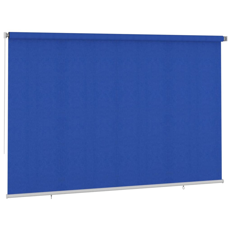 Rolgordijn voor buiten 350x230 cm HDPE blauw