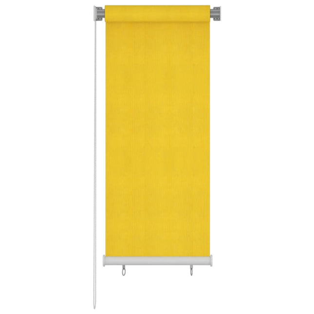 Rolgordijn voor buiten 60x140 cm HDPE geel 60 x 140 cm Geel