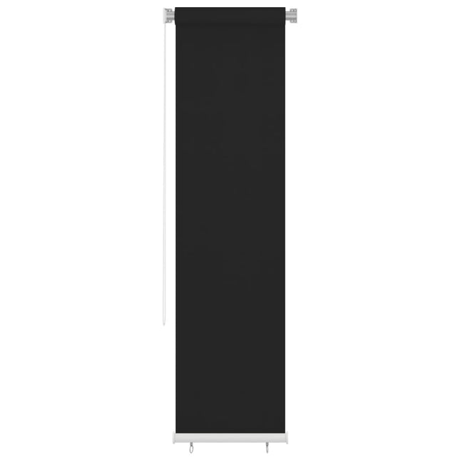 Rolgordijn Voor Buiten 60X230 Cm Hdpe Zwart 60 x 230 cm