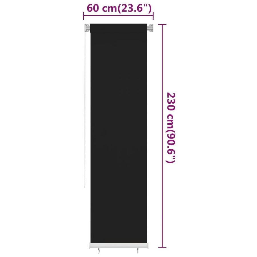 Rolgordijn Voor Buiten Hdpe 60 x 230 cm