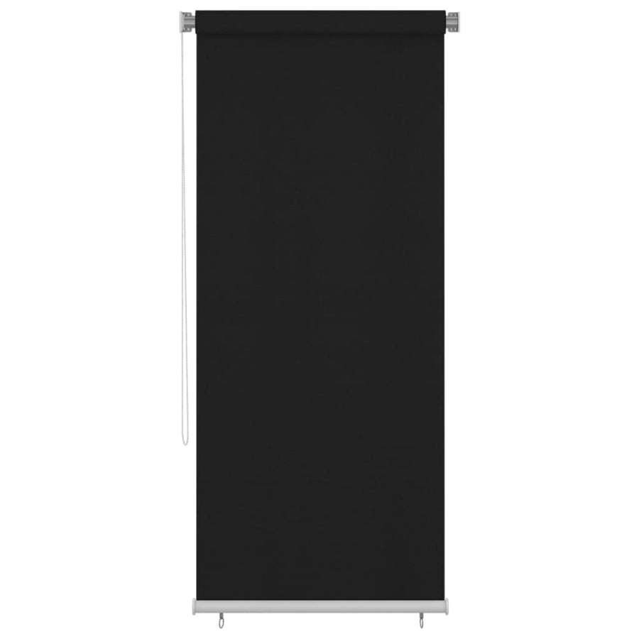 Rolgordijn voor buiten 105(B)x230(H) cm zwart