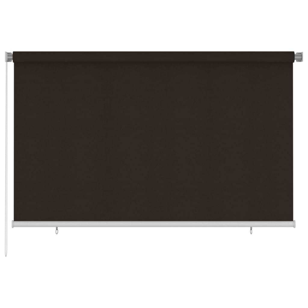 Rolgordijn Voor Buiten 240X140 Cm Hdpe Bruin 240 x 140 cm