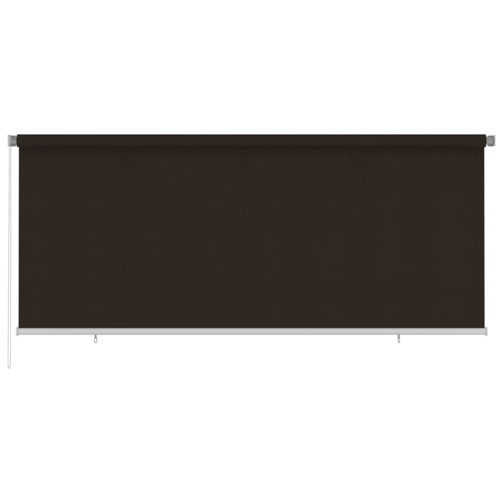 Rolgordijn voor buiten 350x140 cm HDPE bruin