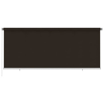 Rolgordijn voor buiten 350x140 cm HDPE bruin