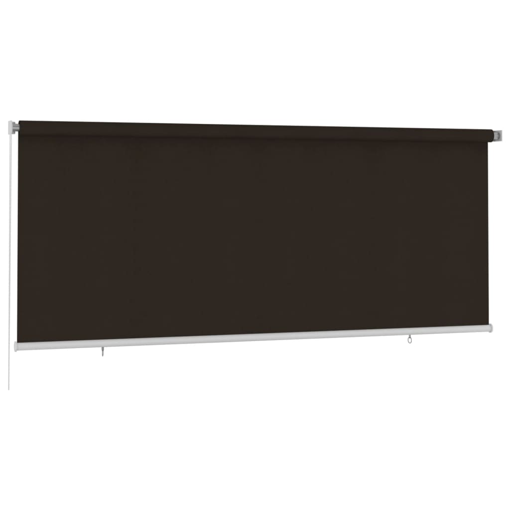 Rolgordijn voor buiten 350x140 cm HDPE bruin