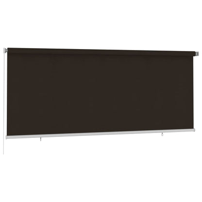 Rolgordijn voor buiten 350x140 cm HDPE bruin