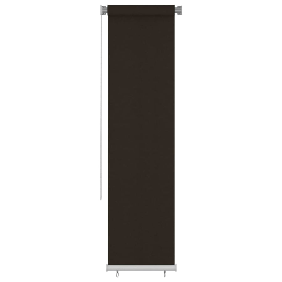 Rolgordijn voor buiten 60x230 cm HDPE bruin