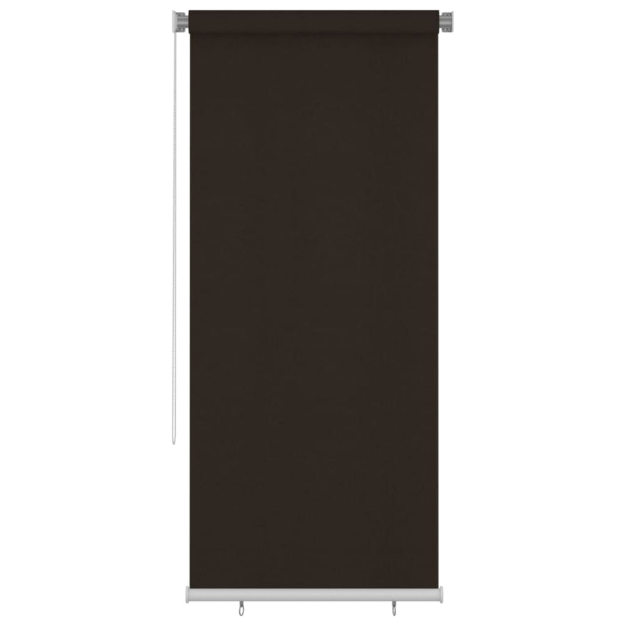 Rolgordijn voor buiten 100x230 cm HDPE bruin
