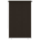 Rolgordijn buiten 140 x 230 cm bruin HDPE