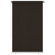 Rolgordijn buiten 140 x 230 cm bruin HDPE
