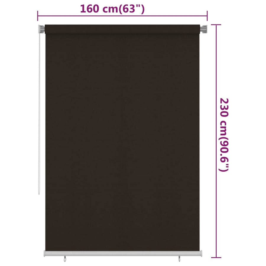 Rolgordijn Voor Buiten Hdpe 160 x 230 cm