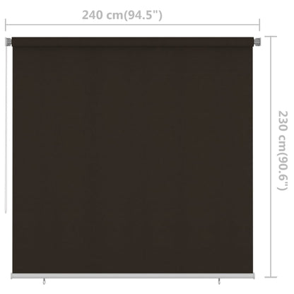 Rolgordijn Voor Buiten 240X230 Cm Bruin 240 x 230 cm