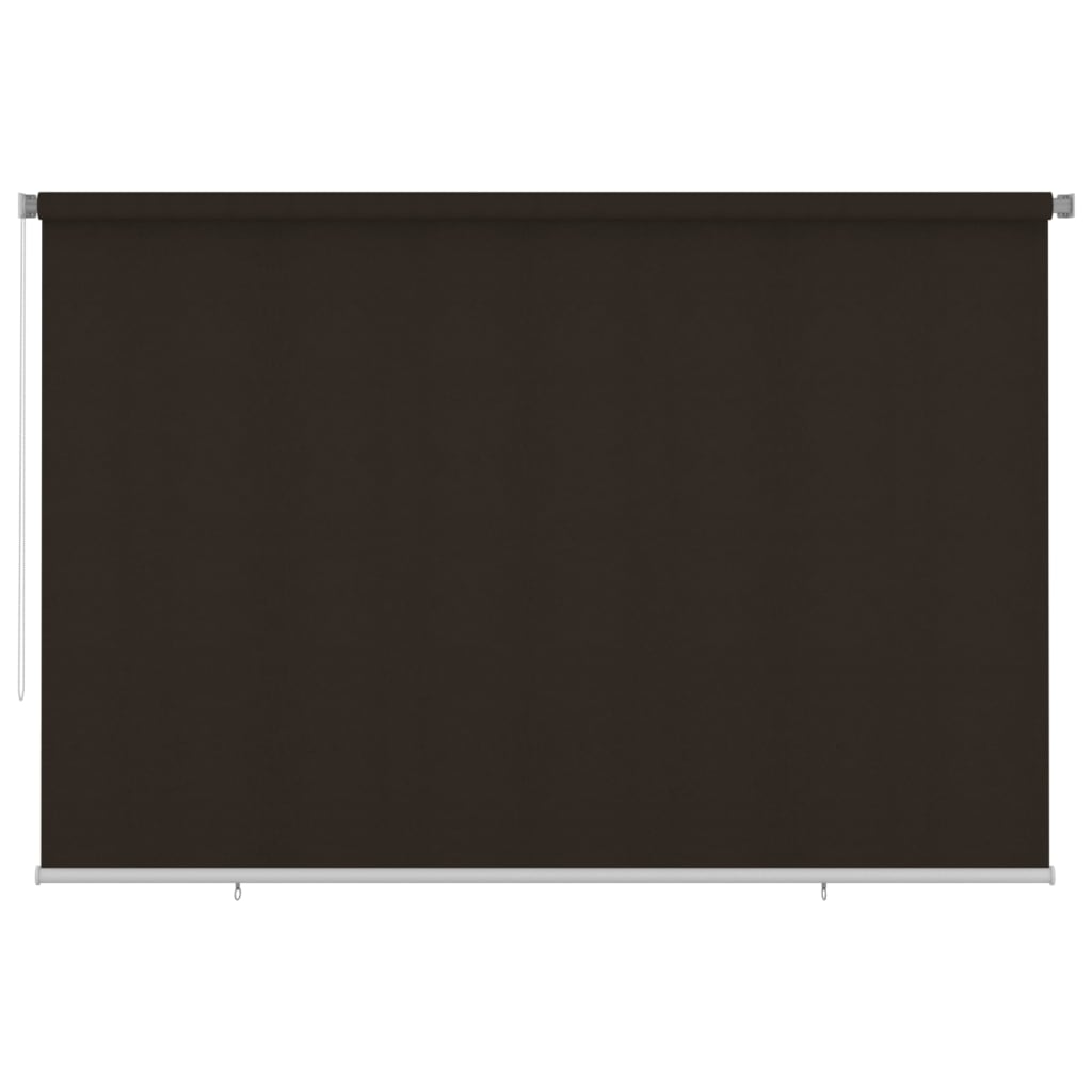 Rolgordijn voor buiten 350x230 cm HDPE bruin