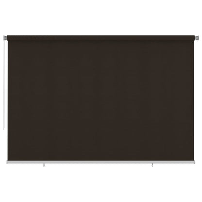 Rolgordijn voor buiten 350x230 cm HDPE bruin