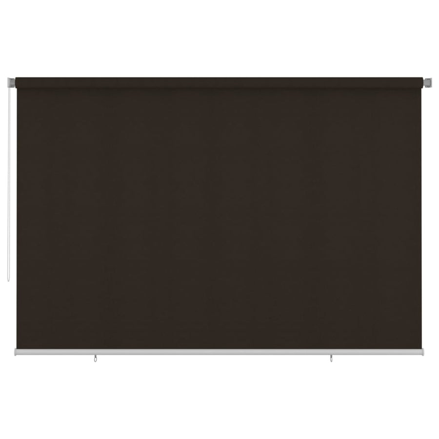 Rolgordijn voor buiten 355(B)x230(H) cm HDPE bruin